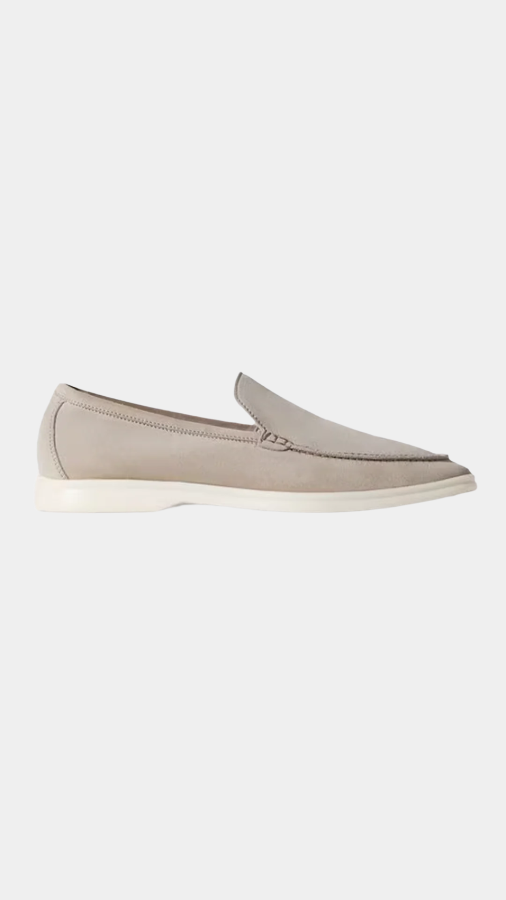 Luxury Light Gray Loafer Shoes